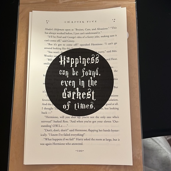 Harry Potter Quote Wall Art 2 Print Set - Picture 2 of 3